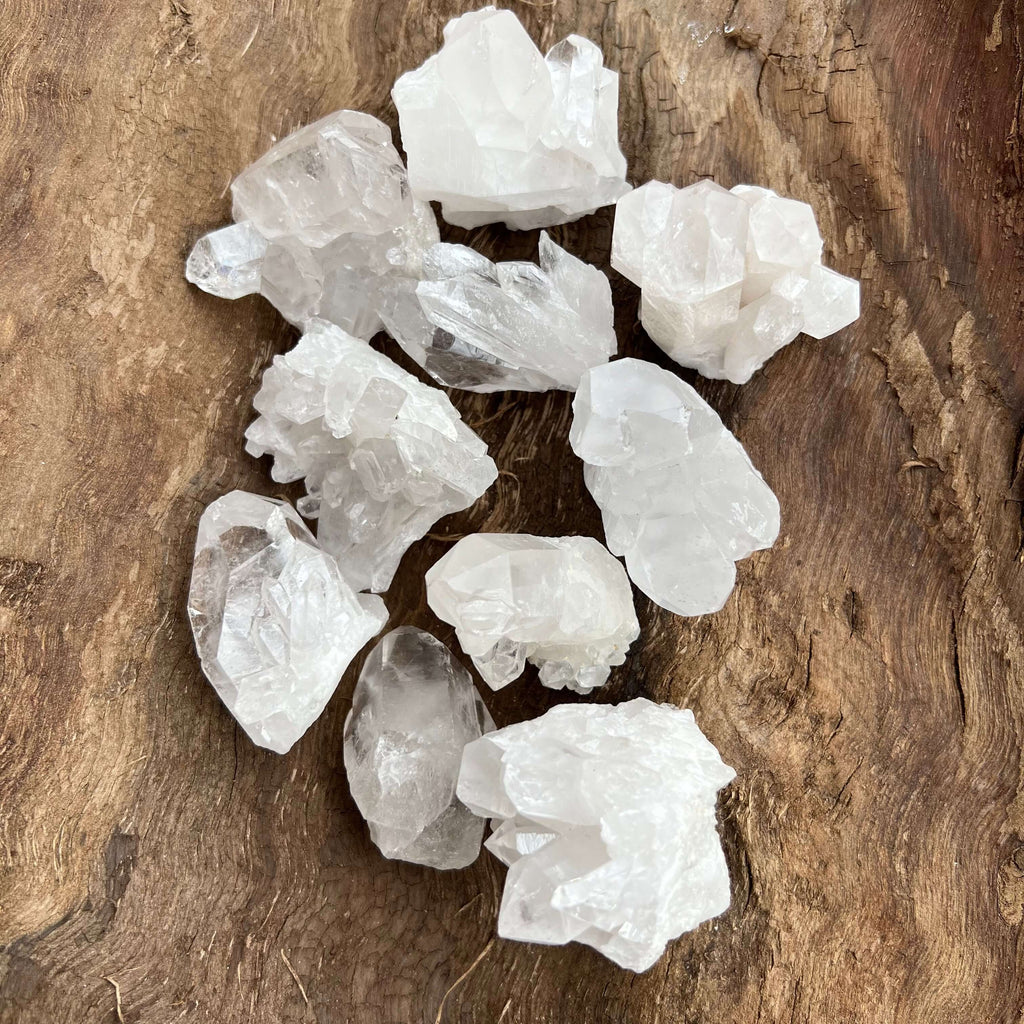 Cluster cuart incolor/cristal de stanca druzy S, druzy.ro, cristale 7
