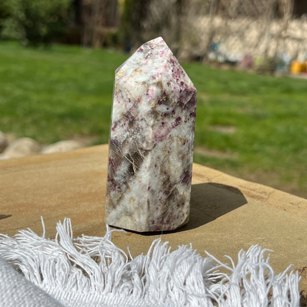 Turn rubelit/ turmalina roz m1, druzy.ro, cristale 8