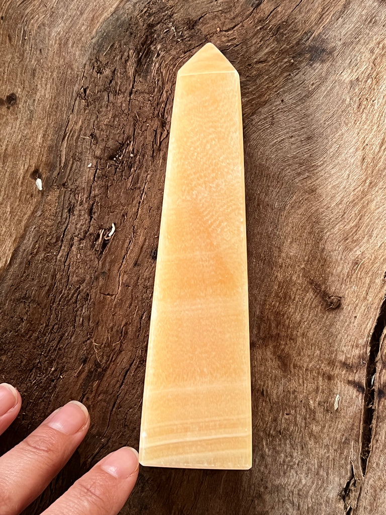 Obelisc calcit 11-14 cm, druzy.ro, cristale 6