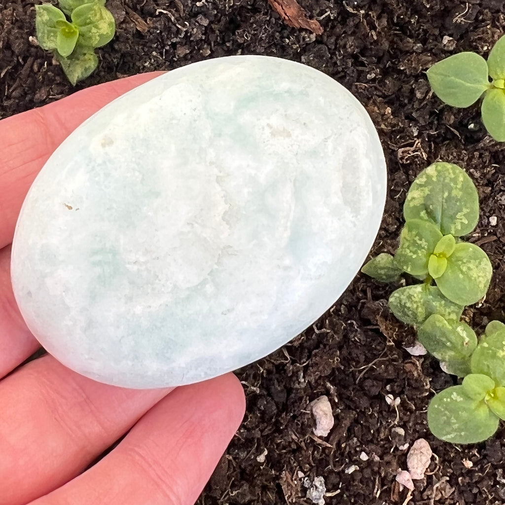 Palmstone calcit albastru m1, druzy.ro, cristale 2