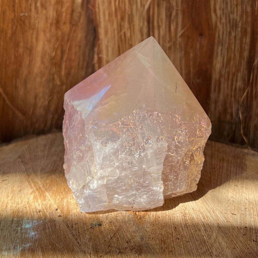 Generator varf cuart roz aura model 2, druzy.ro, cristale 3