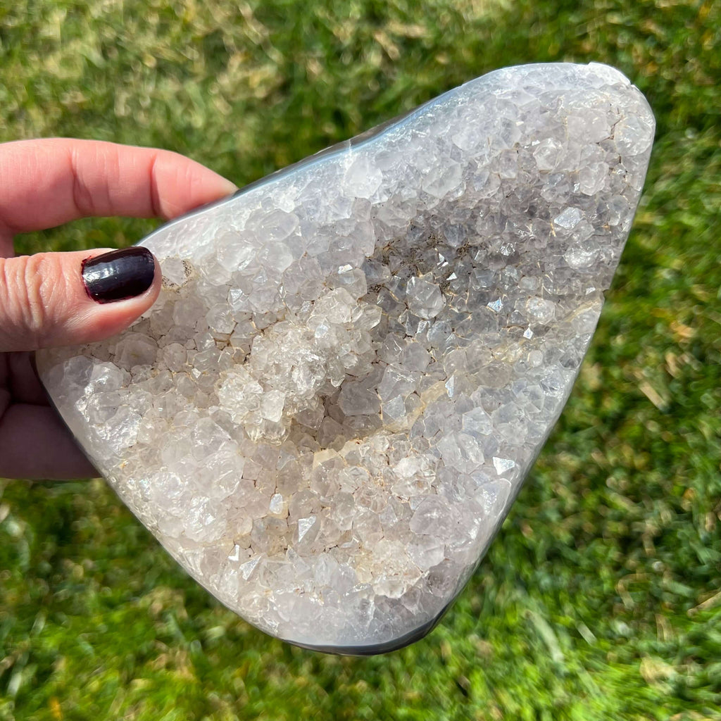 Geoda felie agat model 1, druzy.ro, cristale 4