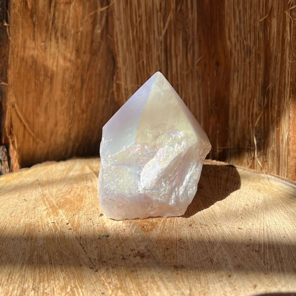 Generator varf cuart roz aura model 1, druzy.ro, cristale 6