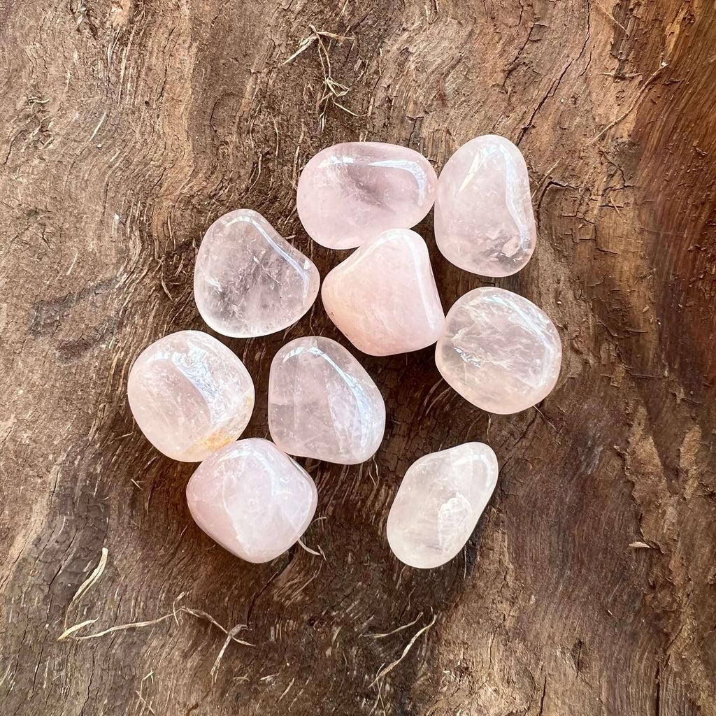 Cuart roz piatra rulata mini, druzy.ro, cristale 8