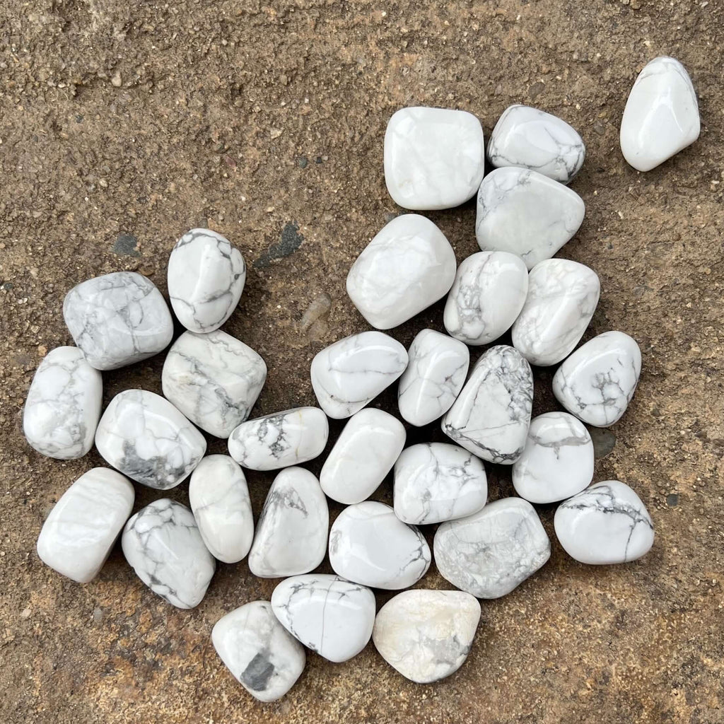 Howlit alb piatra rulata mini, druzy.ro, cristale 3