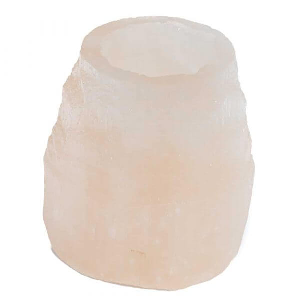 Selenit suport lumanare turn, druzy.ro, cristale 4